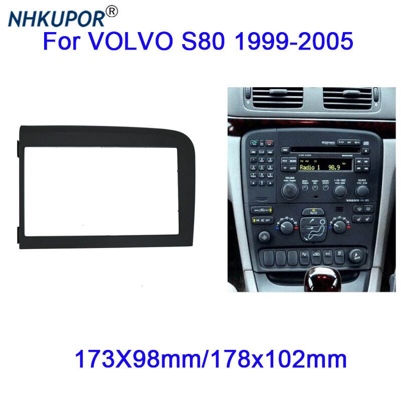 ڵ  CD DVD þ,  S80 1999-2005 ,  2 DIN ׷ Ȧ г  Ʈ ġ  ŰƮ